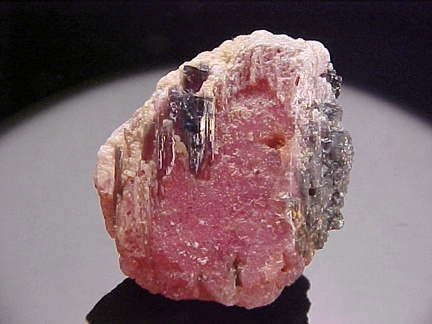 Rhodochrosite with Tourmaline - Brazil