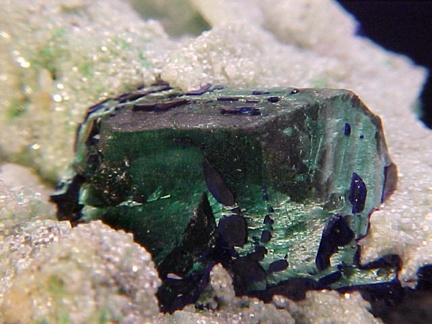 Azurite & Malachite on Cuprian Smithsonite w/ Tsumebite - Tsumeb, Namibia