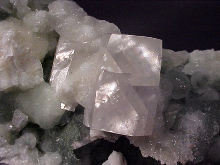 Calcite and Prehnite from O+G Quarry, Connecticut