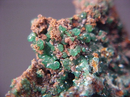 Cuproadamite (Cuprian Adamite) from Kamareza Mines, Greece