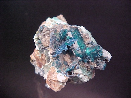 Dioptase and Shattuckite from Kaokoveld, Namibia