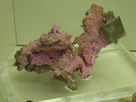 Cobaltoan Dolomite with Wulfenite - Tsumeb, Namibia