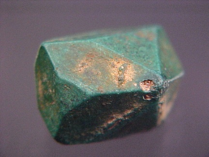 Malachite pseudomorph after Cuprite from Chessey, France