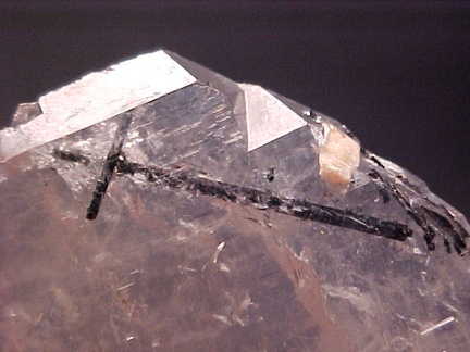 Quartz included with Tourmaline from Minas Gerais, Brazil