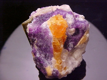 Johachidolite on Sodalite var. Hackmanite - Myanmar (Burma)